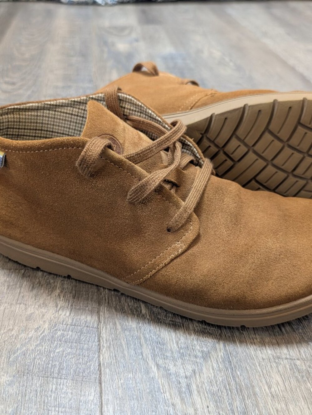 Lems Chukka Suede Boots Cedar Size 13 Zero Drop Wide Toe Box Barefoot
